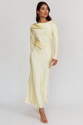 Loveland Cowl Back Midi Dress Butter