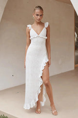 Orlean Ruffle Maxi Dress