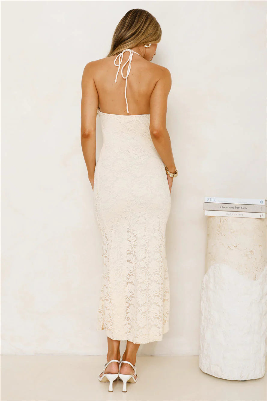 Iconic In Style Lace Midi Dress