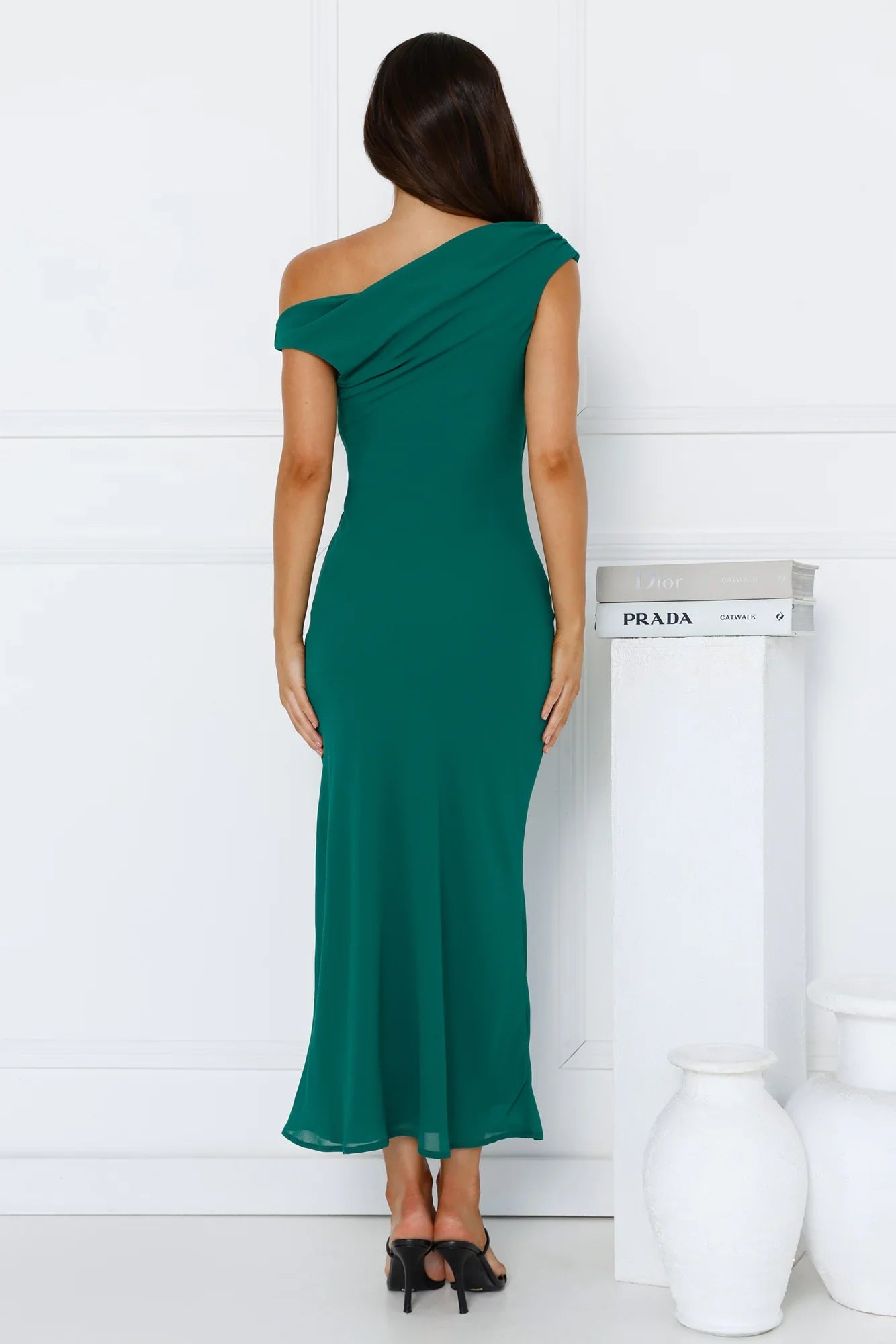 Xenia Off Shoulder Midi Dress