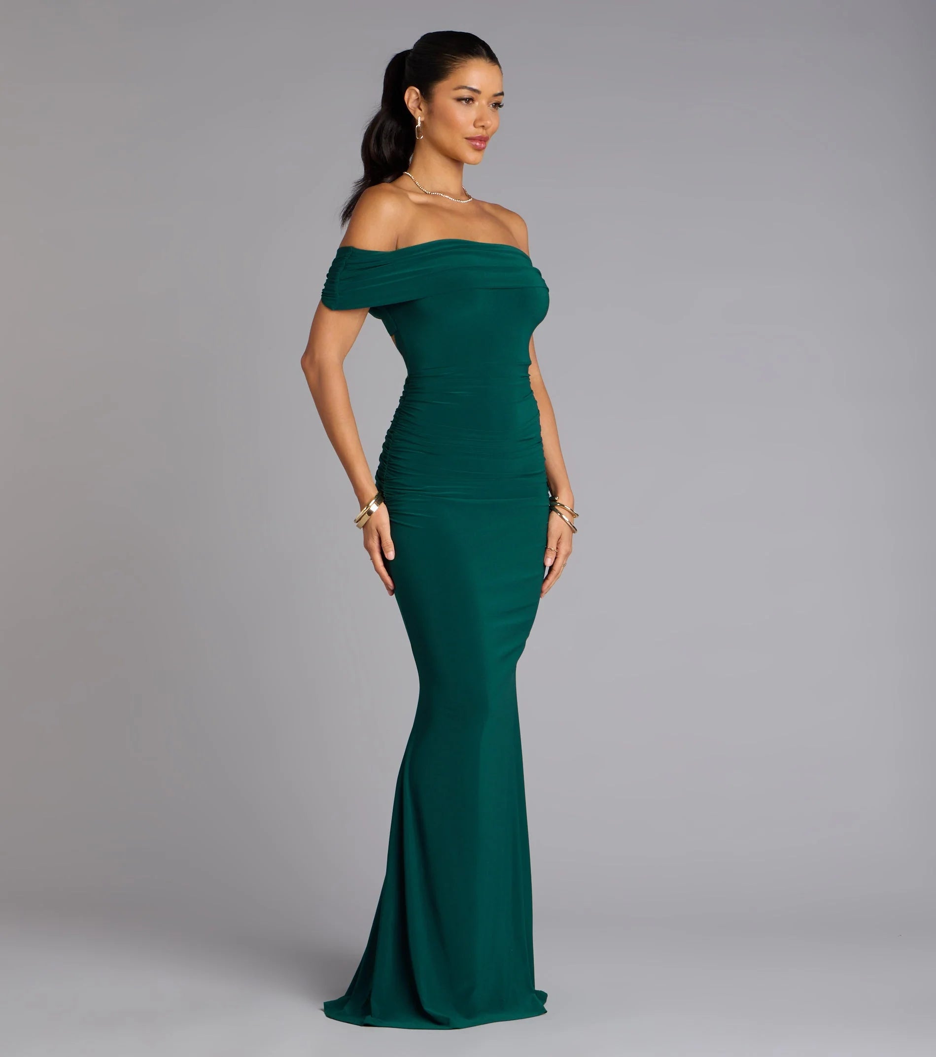 Arial Open Back Mermaid Formal Dress