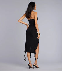 Can’t Look Away Tube Midi Dress