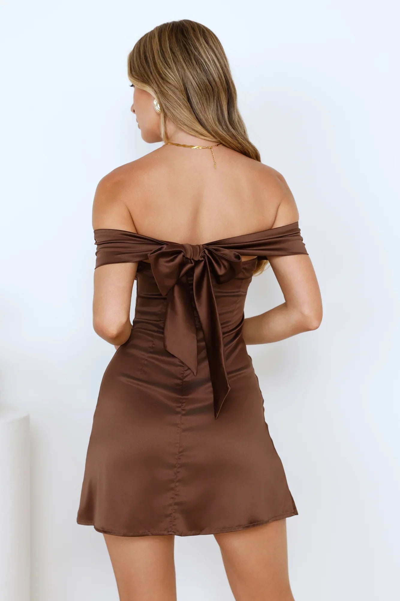 Effortless Allure Off Shoulder Mini Dress