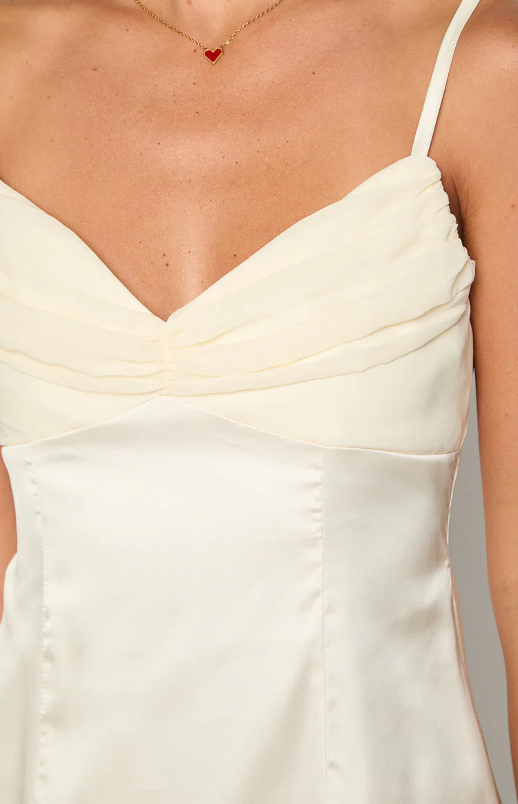 Honey Cream Mini Dress