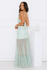 Pretty Girl Phase Mesh Maxi Dress